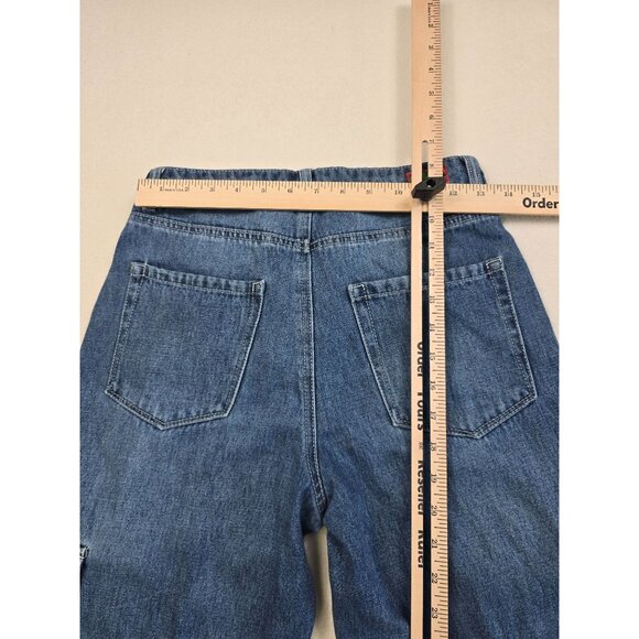 Empyre Y2K Cargo Jeans Size 2 Womens 100% Cotton Denim Skater - Picture 6 of 6